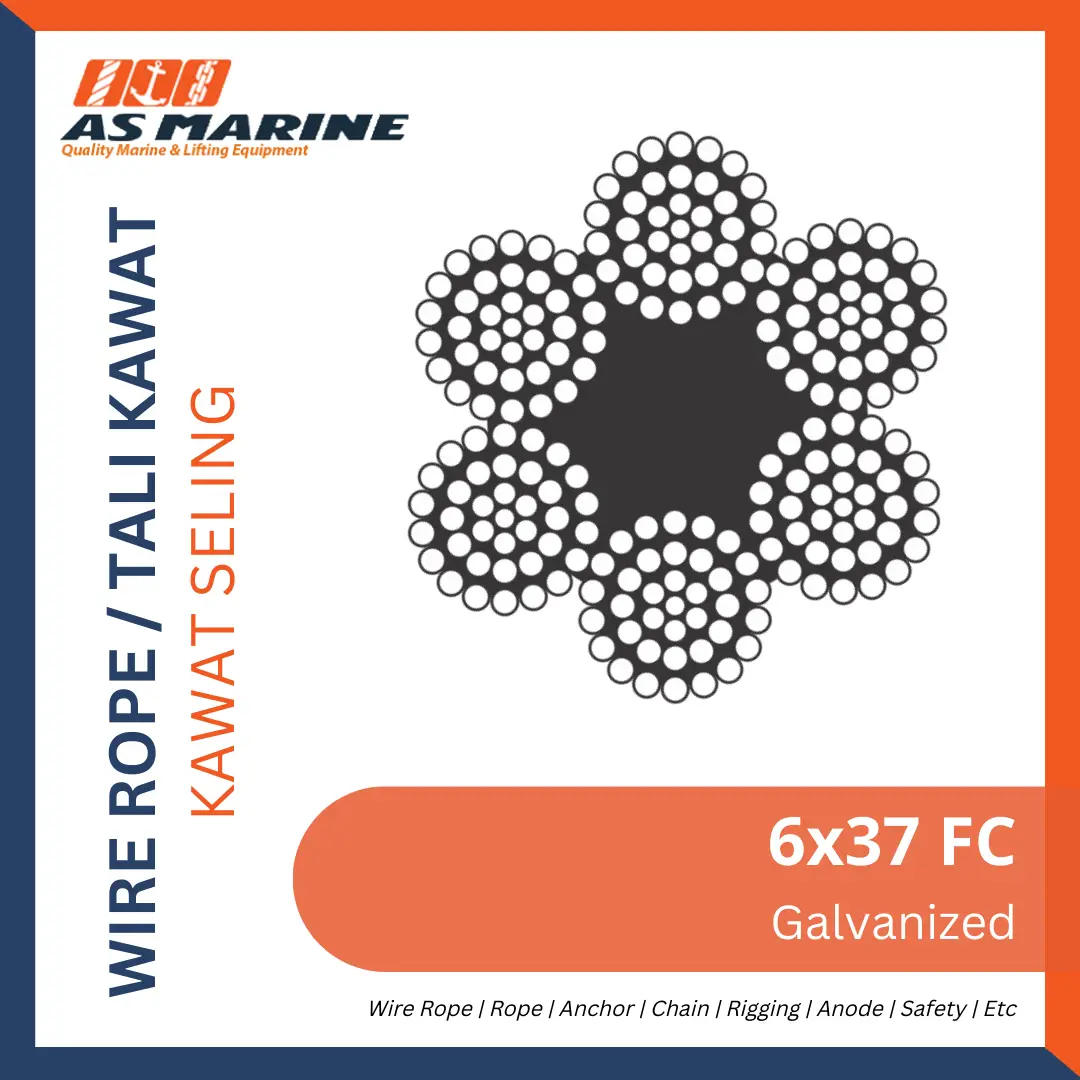 Wire Rope 6x37 FC Galvanized | PT. Anugrah Sukses Marine