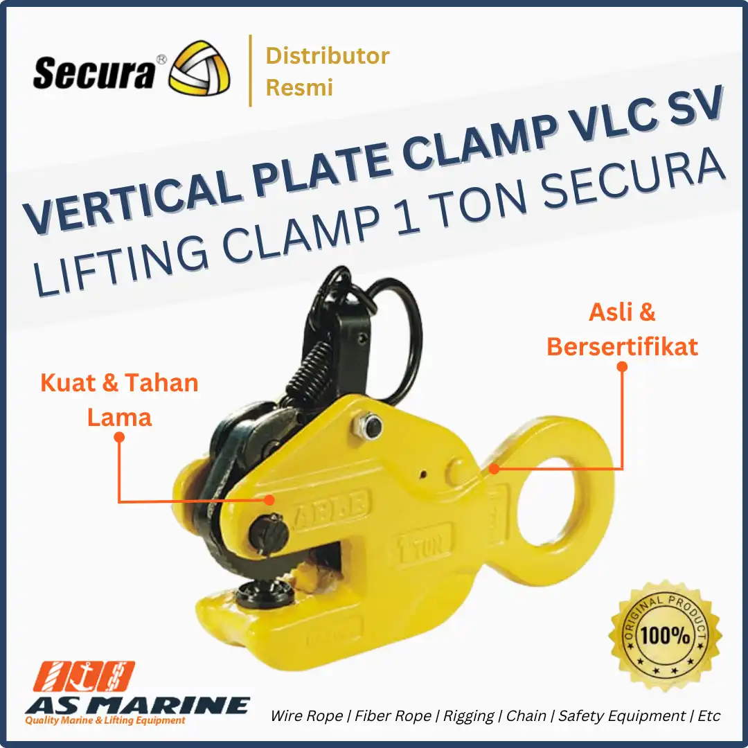 Secura Vertical Plate Clamp VLC SV PLUS Lifting Clamp 1 Ton