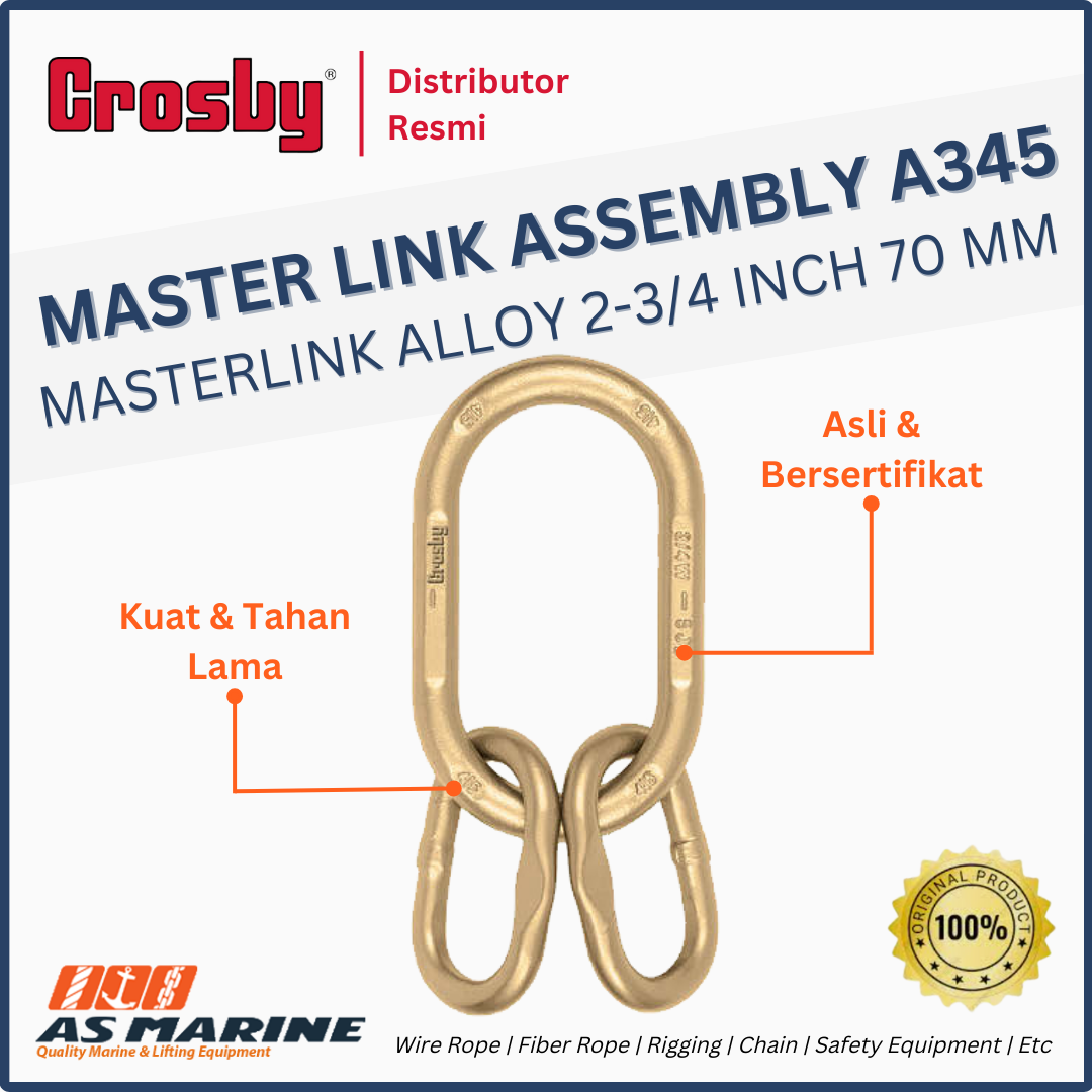 masterlink assembly crosby a345 2-3/4 inch 70 mm