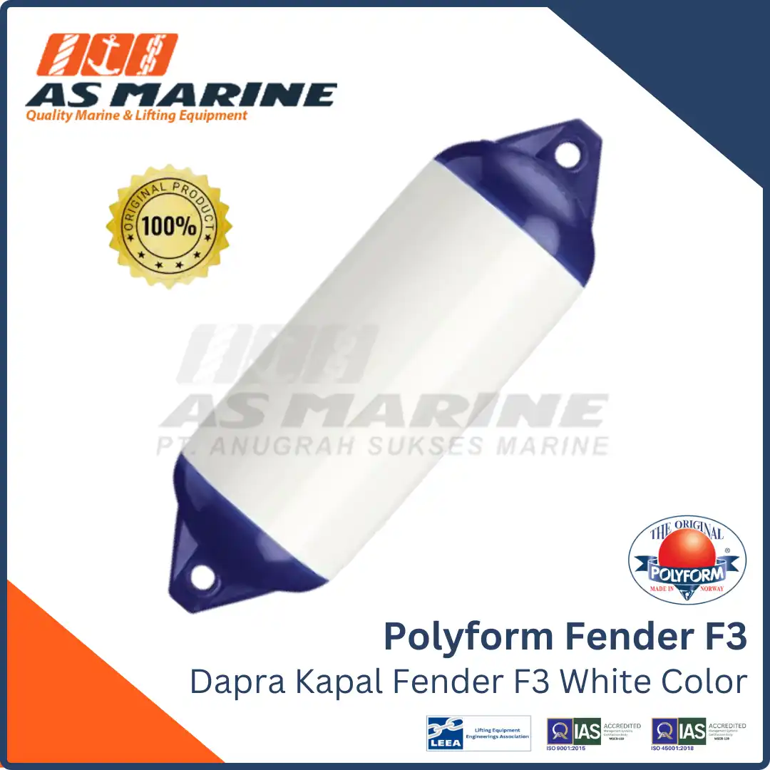 Polyform Fender Norway F3 White Color