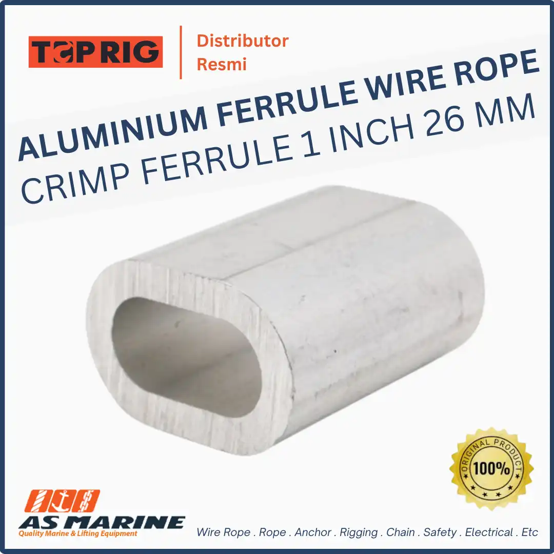 TOPRIG Aluminium Ferrule / Crimp Ferrule Wire Rope 1 Inch 26 mm