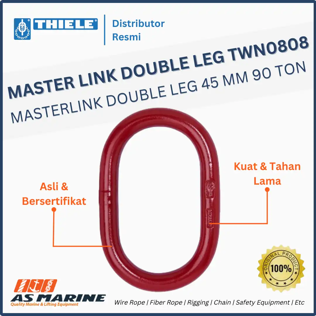 THIELE Master Link / Masterlink for Double Leg TWN 0808 45 mm 90 Ton