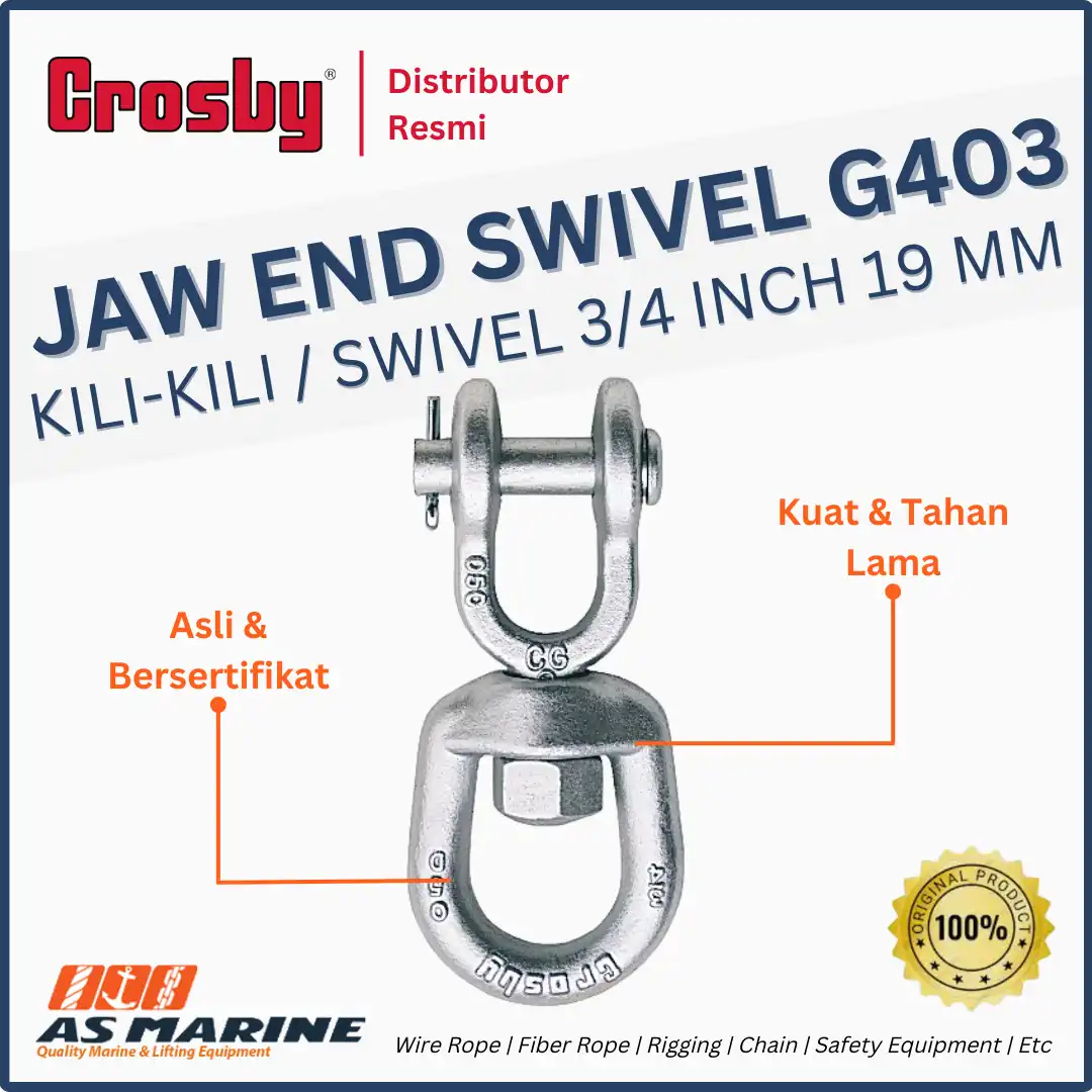 jaw end swivel crosby g403 19 mm