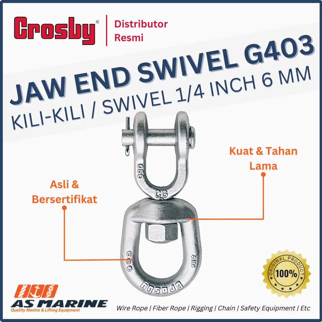 jaw end swivel crosby g403 6 mm