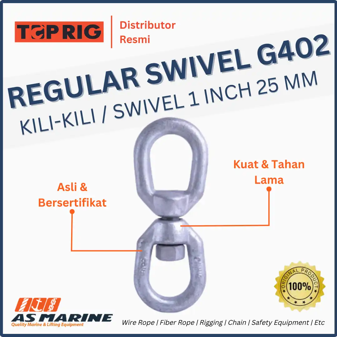 TOPRIG Regular Swivel / Kili-Kili Galvanized G402 1 Inch 25 mm