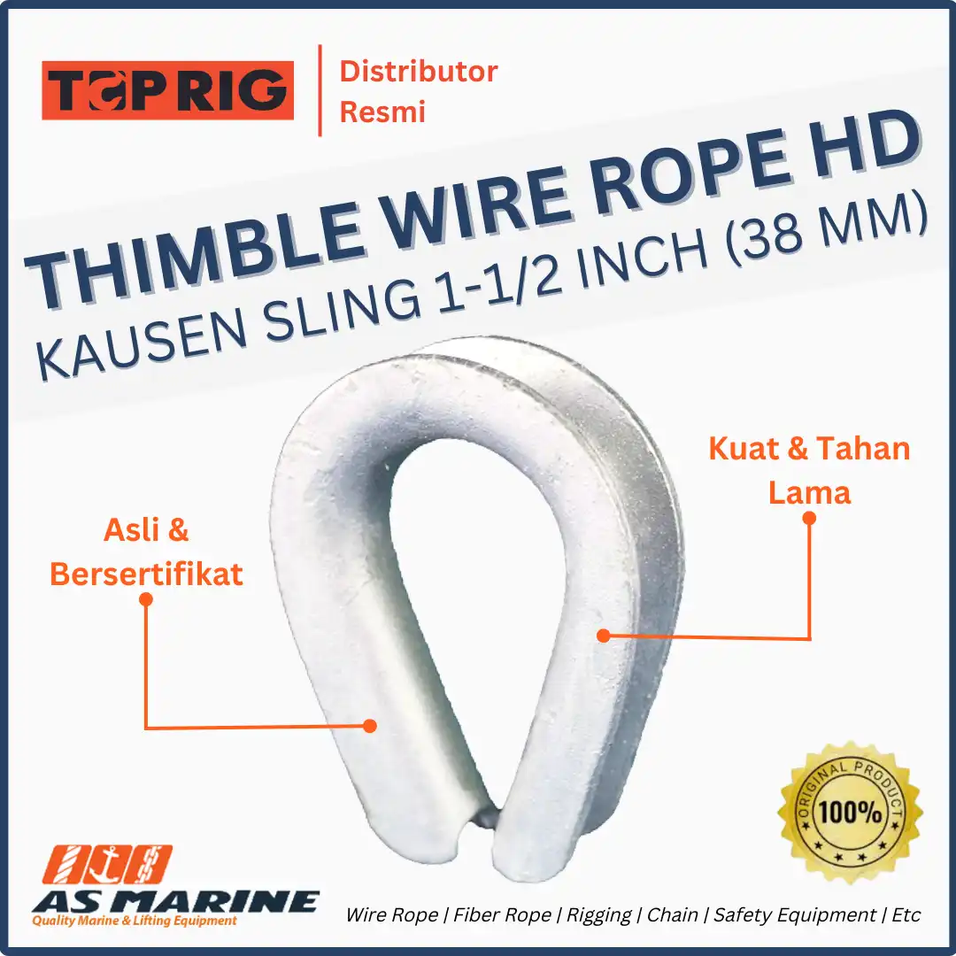 thimble wire rope hd 1-1/2 inch 38 mm